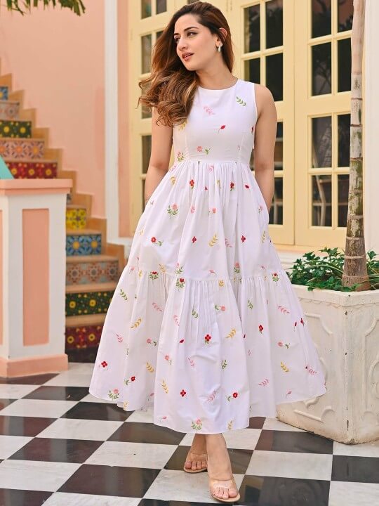 Embroidered Ethnic Dress by Kalini