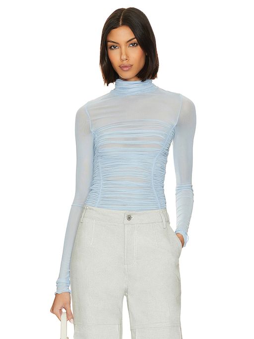 x Intimately FP Under It All Bodysuit In Silver Blues (L) by Free People