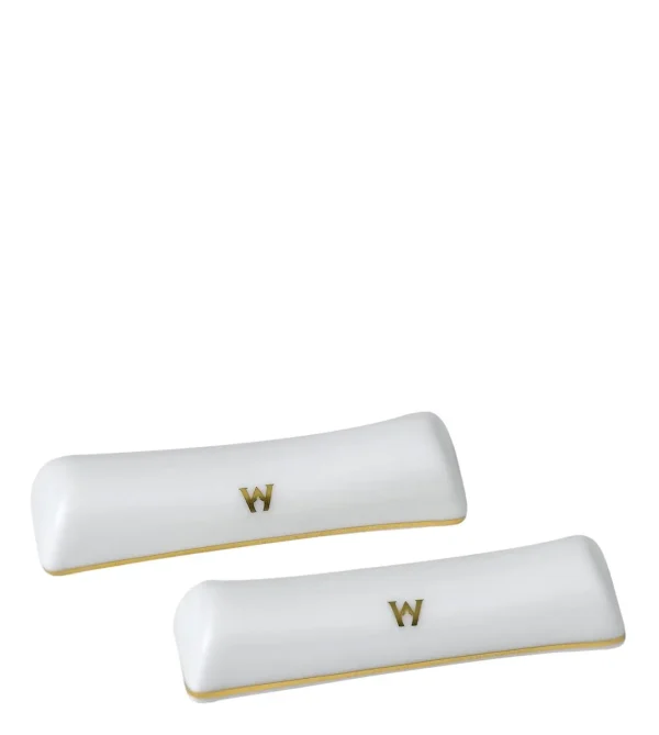 Bone China Chopstick Rest in White (set of 2)
