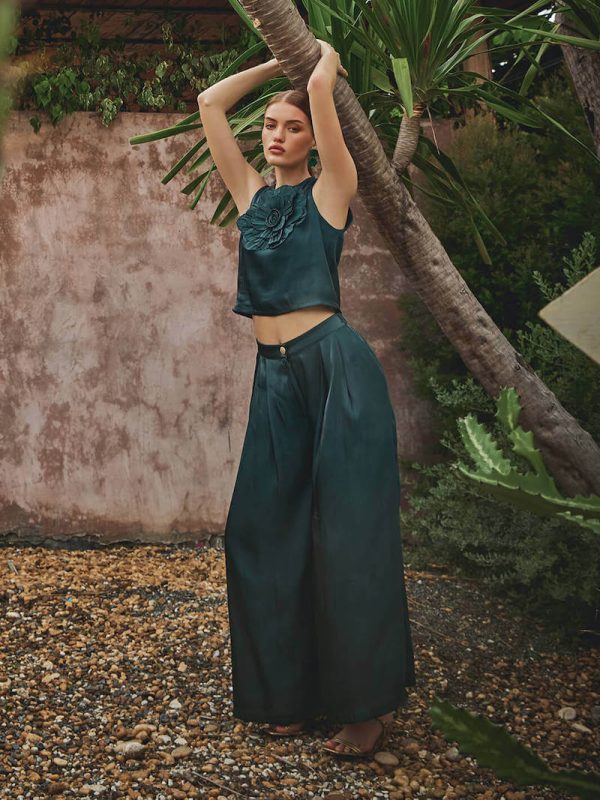 Diana Organza Applique Floral Co-ord Set