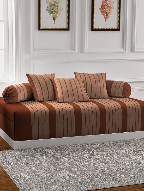 Handloom Cotton Cushion Covers, Set of 6, Brown