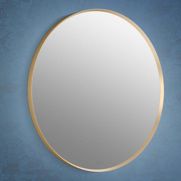 Kohler Essential Collection - Round Shape mirror, brushed gold finish