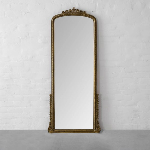 Ornate, Metal Floor Mirror, Arlington