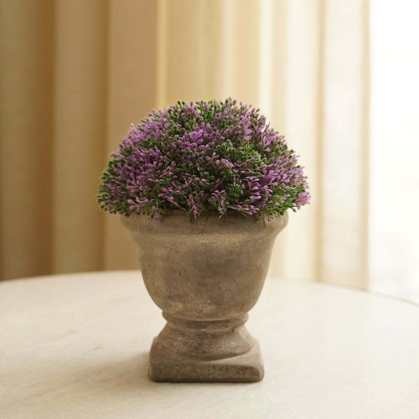 Purple Faux Plant with Pot