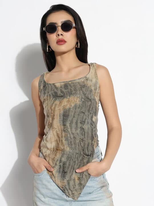 Hooded Cotton Top by Showoff