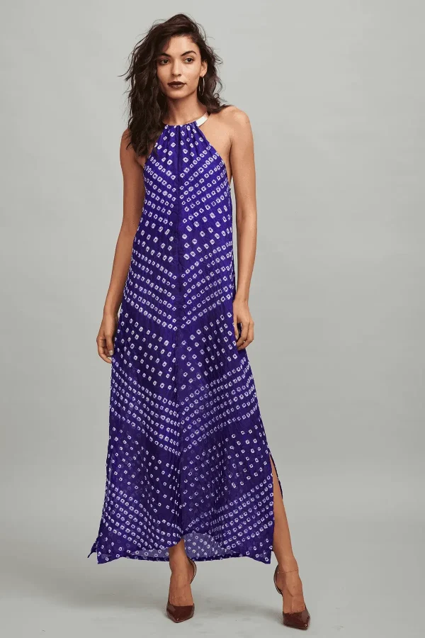 Choker Bandhani Maxi