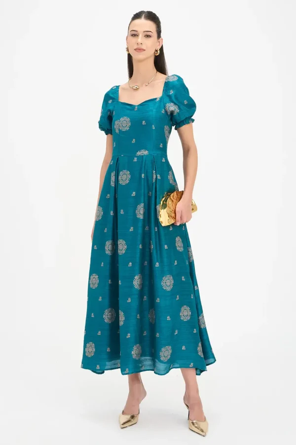 100% Viscose Corset Maxi Dress, Madhavi