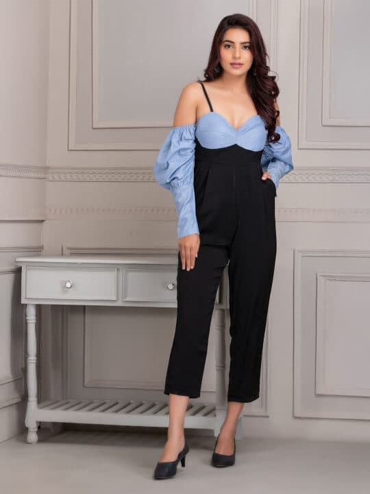 Colourblocked Basic Jumpsuit by SEW