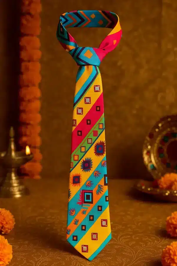 Rangrez Festive Print Necktie