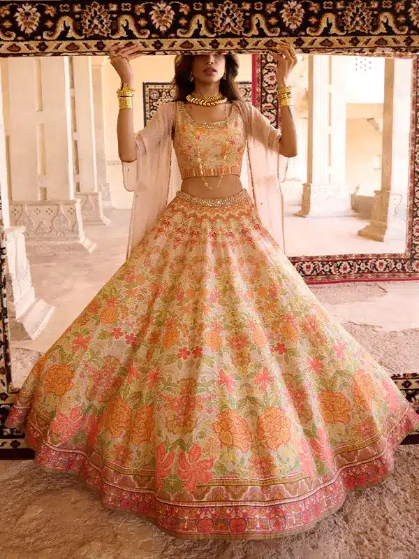 Noreen Lehenga Set - Off-White