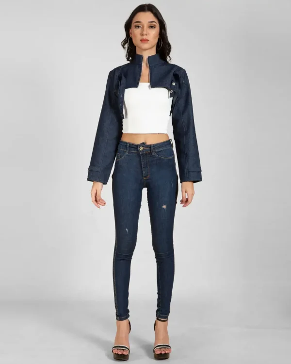 Super Cropped Bolero Denim Jacket