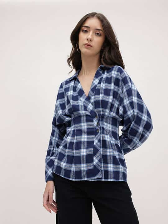 The Lifestyle Co. Tartan Checked Regular Fit Shirt by Roadster